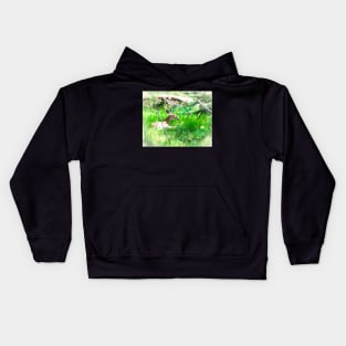 Dreaming Deer illustration Kids Hoodie